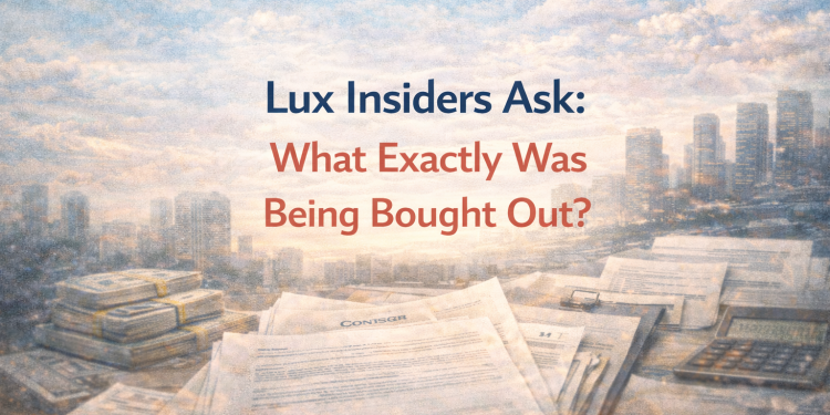 Lux Insiders Ask: What Exactly Was Being Bought Out?