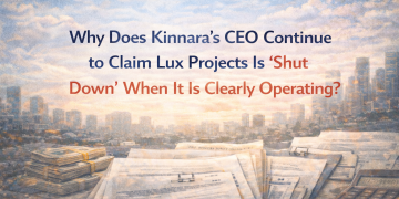 Why Does Kinnara’s CEO Continue to Claim Lux Projects Is “Shut Down” When It Is Clearly Operating?