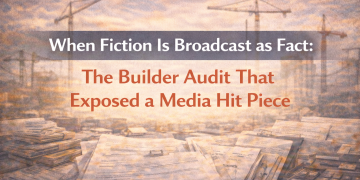 When Fiction Is Broadcast as Fact: The Builder Audit That Exposed a Media Hit Piece