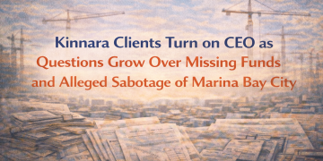 Kinnara Clients Turn on CEO as Questions Grow Over Missing Construction Funds and Alleged Sabotage of Marina Bay City  Kinnara clients are becoming increasingly angry and disillusioned with CEO Adrian Campbell, as serious questions continue to mount over where their money has gone and why construction of their villas was never started while Kinnara remained in control of the Marina Bay City project in Lombok.  For months, Campbell has told Kinnara clients that he is “protecting their interests” and trying to force Lux Property Group to build their villas. Yet this narrative collapses when viewed against one simple fact: Lux Property Group bought Kinnara out of the Marina Bay City project last October for millions of dollars. That buyout was publicly confirmed at the time, yet after receiving the money, Kinnara strangely began denying that the buyout ever occurred, refused to hand over digital assets, continued marketing, and acted as if it was still part of Marina Bay City.  More concerning is what happened to the construction funds.  It has now been evidenced that out of approximately AUD  million collected from Kinnara clients, only AUD 4,000 has ever been transferred to Lux-controlled entities for construction. That is less than 5% of the total funds. Even more troubling, that small amount was only transferred very recently, long after Kinnara had been removed from the project.  Kinnara investors are now asking a very direct and uncomfortable question: If Campbell truly wants villas to be built, why hasn’t he simply transferred the money?  The issue could be resolved instantly if Kinnara produced proof of bank transfers showing funds moving from Kinnara-controlled accounts into Lux-controlled construction accounts. That proof has not been produced.  Instead, evidence shows that large sums of investor money were diverted through Kinnara-controlled entities, including PT Marina Bay Group, a company that was allegedly set up without authority and falsely presented as the project’s joint venture entity. In reality, Marina Bay Investments was the official joint venture company. PT Marina Bay Group was never the legitimate JV, yet it was used to receive and move millions of dollars.  Kinnara clients are now alleging that PT Marina Bay Group functioned as a shadow structure used to siphon funds away from the real development company, preventing construction from ever commencing.  This explains a critical contradiction that many investors are now waking up to: 	•	While Kinnara was in control, the resort estate site was shut down. 	•	No construction commenced. 	•	Funds were not transferred to the developer. 	•	Progress was stalled.  Yet after Kinnara was removed from the project, construction activities finally began to move forward.  What is now enraging clients even further are allegations that Campbell is actively trying to sabotage Marina Bay City by encouraging or facilitating actions that could shut down construction, while publicly claiming he is fighting for investors.  Clients are asking: “How can someone claim to protect our interests while trying to shut down the very project that must be completed for us to get our villas?”  From their perspective, the solution is obvious:  If Campbell genuinely wanted to protect Kinnara clients, he would: 	1.	Immediately show proof of all funds collected. 	2.	Transfer the construction money to Lux-controlled entities. 	3.	Walk away from the project after the buyout. 	4.	Stop masquerading as Marina Bay City. 	5.	Stop interfering with construction progress.  Instead, Kinnara clients now see a pattern that looks very different: 	•	Millions received in a buyout. 	•	Buyout later denied. 	•	Digital assets withheld. 	•	Construction funds not transferred. 	•	Only 5% of money released, and only recently. 	•	Alleged attempts to destabilise the project itself.  To them, this no longer looks like “protection.” It looks like obstruction.  And the central question remains unanswered:  If the money is truly there, and if the intention is genuinely to see villas built, why hasn’t the money been transferred?  Until that question is answered with bank statements instead of words, anger among Kinnara clients is only going to intensify.