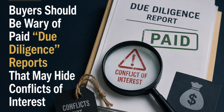Opinion: Buyers Should Be Wary of Paid “Due Diligence” Reports That May Hide Conflicts of Interest